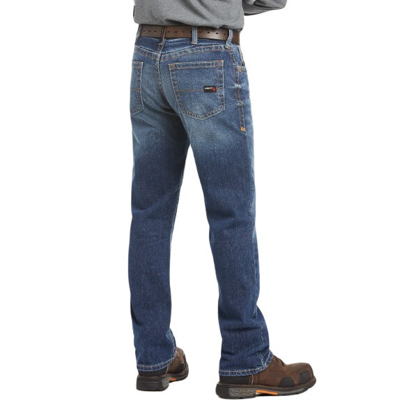Ariat FR M4 Relaxed Basic Boot Cut Jean in Alloy